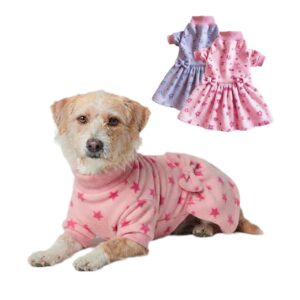 Vestido Pet em Soft modelo Gola e 2 laços
